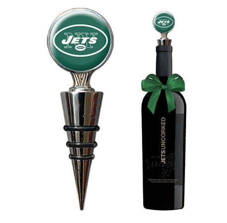 Jets Bottle Stopper and a Bottle of Jets Uncorked Gift Set